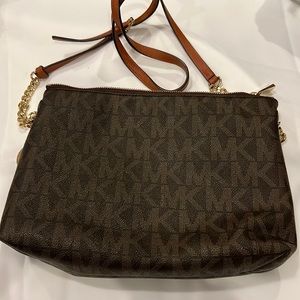 Michael Kors Shoulder Bag with Gold Accents